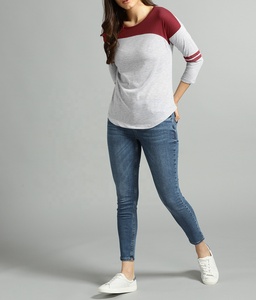 American Style Two-Tone <b>Raglan</b> Short Sleeve T Shirt <b>Top</b> Gym/Sport Everyday Comfortable soft T Shirt For Exercise regimen - Product Image 2