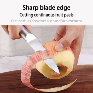 Factory Wholesale Stainless Steel Paring <b>Knife</b> Non Slip Speckled Handle <b>Sharp</b> Blade Fruit Peeling <b>Kitchen</b> Paring <b>Knife</b> OEM - Product Image 6