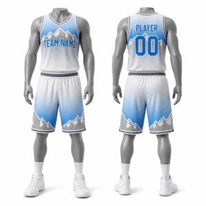 Conjunto de Uniforme de Baloncesto Personalizado para Adultos, 2 Piezas, Jersey y Pantalones Cortos de Secado Rápido para Entrenamiento de Equipos Juveniles para Niños - Product Image 1