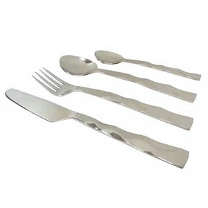 Ensemble de couverts de mariage en acier inoxydable à prix économique, cuillères, fourchettes, couteaux de haute qualité, vente en gros - Product Image 4