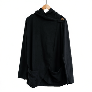 เสื้อฮู้ดดี้สีดำผ้าฝ้าย 100% - Product Image 2