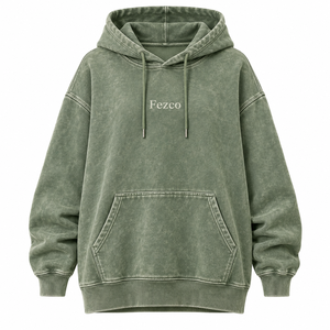 Sudadera con Capucha para Mujer, Corte Holgado, Lavado Ácido, Estilo Urbano, para Invierno - Product Image 1
