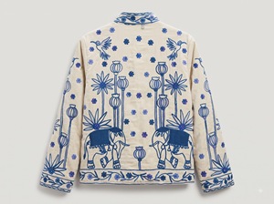 Wholesale Handmade Ethnic Boho Artwear Suzani Coat <b>Women</b> Floral Suzani Embroidered <b>Velvet</b> <b>Jacket</b> - Product Image 4