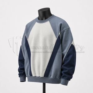 Sudadera de Cuello Redondo para Hombre, Personalizada, Estilo Urbano, 100% Algodón, Felpa, Ecológica, Transpirable, Fabricante de Ropa OEM - Product Image 3
