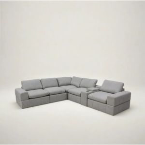 Ensemble de canapés d'angle en tissu Gaston, mobilier moderne de luxe pour la maison, l'hôtel et l'hôtellerie - Product Image 1