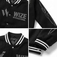 Vestes universitaires personnalisées avec strass et détails en pierres scintillantes, qualité supérieure, design élégant pour la vente en gros de vestes pour hommes
