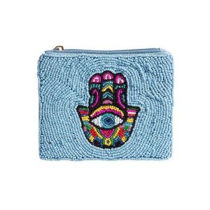 Bohemian Cotton Seed Beads Embroidery Customizable <b>Mini</b> Coin <b>Pouch</b> Colorful Handmade Trendy Design - Product Image 6