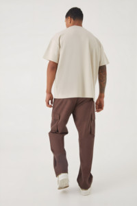 Oversized 300 GSM 100% Cotton Unisex T-shirt High Street Style Summer Round Neck Custom Graphic Printed Long Length <b>Tshirts</b> - Product Image 3