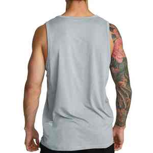 Débardeur Signature Homme en Mélange de Coton Premium – Sans Manches, Athlétique, pour la Gym, l'Entraînement, Décontracté, Été, Performance, Vêtement de Sport - Product Image 6