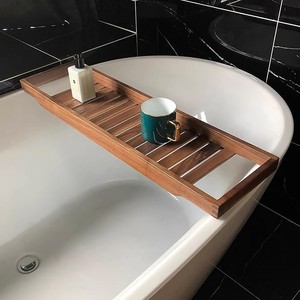Wood Bathtub <b>Tray</b> <b>Caddy</b> Bathroom <b>Bath</b> <b>Tray</b> for Tub Amenity <b>Tray</b> <b>Bath</b> Accessories, Spa Gift Wholesale Supplier from Vietnam - Product Image 6