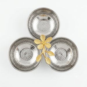 Bols de service décoratifs en métal modernes de luxe Premium Unique Vantage couverts et pour la maison et la cuisine fêtes et mariages - Product Image 5