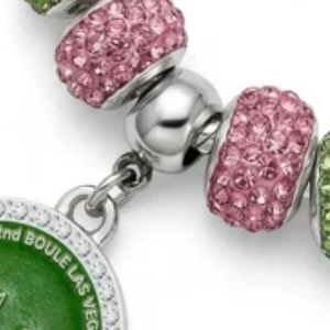   Bracelet élégant pour femme 2026 Boule Skyline Fireball, bijoux perlés en cristal vert, bracelet de charme pour sororité, tendance - Product Image 6