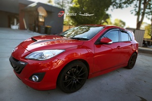 Pare-soleil de fenêtre de voiture HIC, déflecteurs de porte en PMMA, ajustement parfait pour MAZDA 3 Axela 5 portes hayon 2009~2013 - Product Image 1