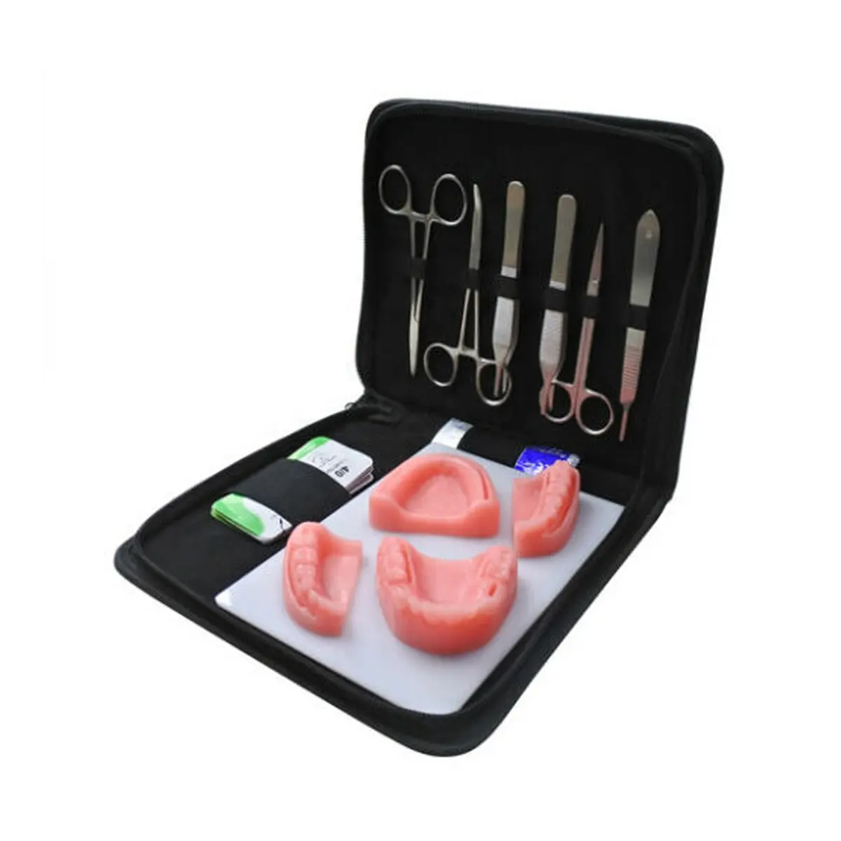 Dentistry Suture Kit | Complete Dental Suturing Kit Including 4 Suture Students Pads Tools Practice Oral Surgical