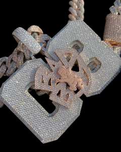 Colgante de Diamante Moissanite VVS Personalizado, Chapado en Oro de 14k, Plata 925, Estilo Hip Hop, Joyería Fina, Collar con Colgante Personalizado para Hombre - Product Image 3