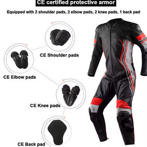 Ensemble de vêtements de sport pour moto d'hiver de style classique pour homme, veste noire, pantalon de course imperméable, nouveau design tendance - Product Image 2