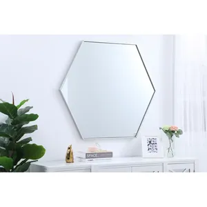 Espejo de Pared Hexagonal, Espejo Decorativo Geométrico de Vidrio Minimalista para Sala de Estar - Product Image 4