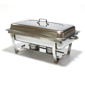 Plat de service en métal pour buffet, chauffe-plats en acier inoxydable, équipement de restauration, vaisselle pour hôtels et restaurants - Product Image 5