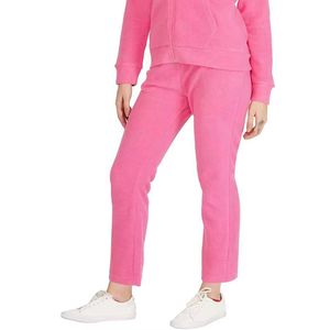 Ensemble de sweat-shirt à capuche en polaire rose pour femmes, manches longues, couleur unie, pantalon long décontracté, coupe régulière, tenue en 2 pièces - Product Image 6