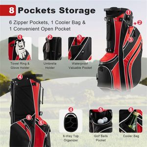 Sac de transport de golf portable et léger en cuir PU, imperméable, pour chariot de golf et clubs, idéal pour les enfants, avec impression de logo personnalisée - Product Image 4