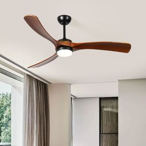 52\" 3 Solid Wood <b>Leaf</b> LED Ceiling Fan with <b>Lights</b> - Product Image 4