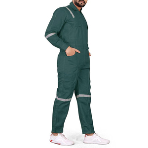 Men's Full-Sleeved <b>Work</b> Coveralls Breathable Cotton Safety Uniform with Pockets One-Piece <b>Work</b> Wear Coverall - Product Image 6