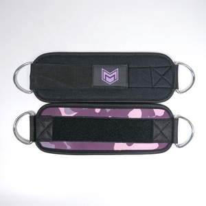 Correas de Tobillo con Logotipo Personalizado para Máquinas de Cable, Muñequeras Acolchadas para Gimnasio, para Ejercicios de Glúteos, Extensiones de Piernas, Correas de Tobillo con Anillo en D - Product Image 4