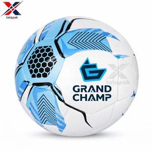Ballon de football professionnel de haute qualité, logo personnalisé, léger, taille 5 pour entraînement adulte, intérieur/extérieur, PU thermocollé TATA PAK - Product Image 1