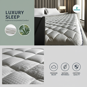 <b>Memory</b> <b>Foam</b> <b>Mattress</b> Topper Breathable Design for Hotel Comfort - Product Image 5