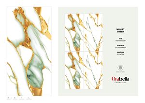 Azulejos de Porcelana de Lujo Refinados 60X120CM 600X1200MM 24X48 Acabado Brillante Formato Grande Superficie Premium Para Interiores Residenciales - Product Image 2