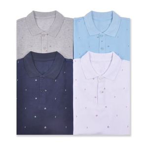 ผู้ผลิตเสื้อโปโลชายคุณภาพสูงแบบสั่งทำพิเศษ ผ้าฝ้าย 100% เสื้อโปโลพิมพ์ลายเต็มตัวสำหรับผู้ชาย - Product Image 3