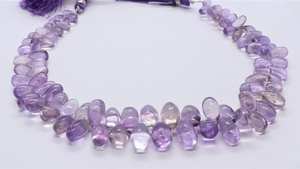 Cuentas de amatista natural de Brasil con forma de lágrima lisa, de 5x8 a 6x11 mm, cuentas de amatista en forma de gota, hilo de 8 pulgadas, venta al por mayor a granel. - Product Image 5