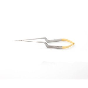 Instruments chirurgicaux cardiaques de qualité supérieure en acier inoxydable, micro-ciseaux Yasargil à baïonnette, 195 mm, droits et courbés, manuels, CE - Product Image 2
