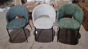 Fauteuil Club Moderne en Velours pour Salon, Salle à Manger, Chambre à Coucher, Chaise Rembourrée avec Pieds en Métal Doré – Vente en Gros - Product Image 6