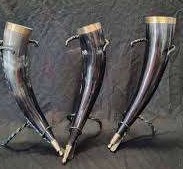 Premium Handmade <b>Drinking</b> <b>Horn</b> With Stand Viking Mug Natural Buffalo <b>Horn</b> For Collectors And Gift Purpose - Product Image 6