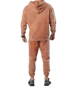 "Costume d'entraînement d'hiver pour hommes coton lavé à l'acide 500 GSM Logo poitrine grande taille meilleure qualité respirant prix de gros" - Product Image 5