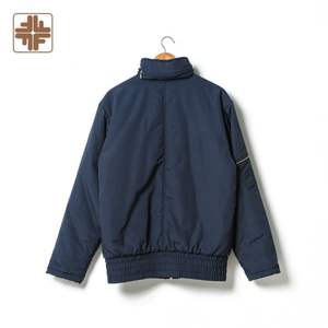 Veste matelassée d'hiver à col montant en toile imperméable coupe-vent respirante à fermeture éclair, manteau tendance à capuche, design italien pour hommes - Product Image 2