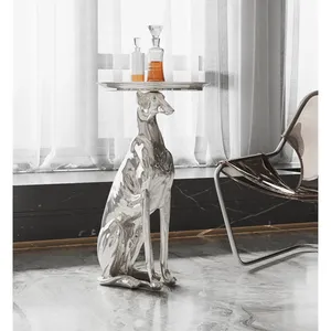 Handmade Metal Peacock Standing <b>Tall</b> Coffee <b>Table</b> Elegant Display <b>Table</b> Marina Promenade China Modern ZAHID EXPORTS - Product Image 4