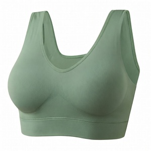 Womens <b>Back</b> Sports Bra Simple Color Block Yoga Top Breathable Quick Dry Medium <b>Support</b> Fitness Wear - Product Image 1
