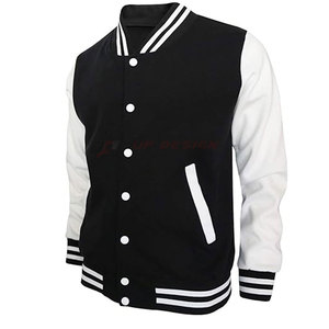 <b>Men's</b> Casual Baseball <b>Jacket</b> with <b>Long</b> Sleeve and Stand Collar Eco-Friendly & Breathable Customizable Winter Outdoor <b>Jacket</b> - Product Image 3