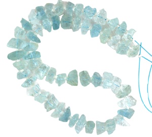 ธรรมชาติ50ชิ้นอัญมณีพลอยสีฟ้าหยาบศูนย์ Drll ดิบทำเครื่องประดับราคาขายส่งลูกปัดแท้ - Product Image 1