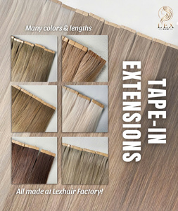 โรงงานขายส่ง Lexhair ผมเวียดนามแท้ 100% คุณภาพพรีเมียม 100 กรัม แบบเทป - Product Image 1
