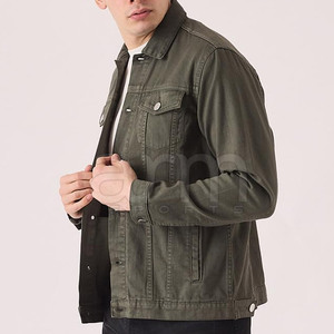 Comfortable Breathable <b>Lightweight</b> Winter <b>Jacket</b> Best Quality Hot Sale Cover Button <b>Men</b> Jeans <b>Jacket</b> Made in Pakistan - Product Image 3
