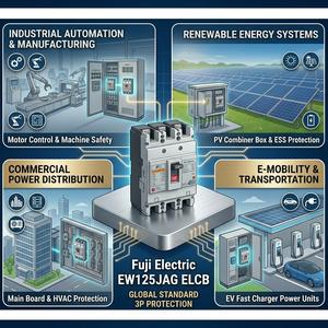 Disjoncteur différentiel Fuji EW125JAG 3P 60A ELCB - Product Image 3