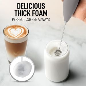 Potente Espumador de Leche Eléctrico para Cocina, Espumador de Café, Matcha, Chocolate Caliente y Cappuccinos, Crea Espuma Cremosa - Product Image 3