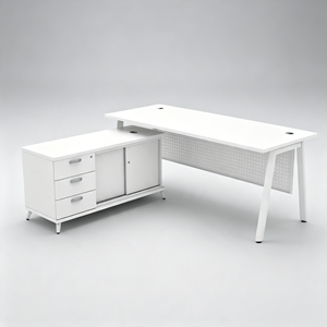 โต๊ะทำงานสำนักงาน AY Office System V-ASMB 180A + Q-YSP 1236 ขนาด 6 ฟุต ทนทาน ทันสมัย สำหรับมืออาชีพ โต๊ะสำนักงานเชิงพาณิชย์ ทำจากแผ่นชิพบอร์ดเคลือบเมลามีน - Product Image 6