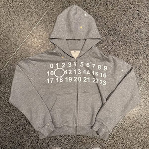 Nouvelle Arrivée - Sweat à Capuche Homme en Coton Épais Délavé à l'Acide pour l'Hiver - Impression Numérique Écologique, Respirant et Séchage Rapide - Product Image 5