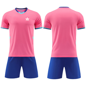 Conjunto de Uniforme de Fútbol Personalizado para Hombre, Color Azul Verde, Cuello en V, Manga Corta, Poliéster Transpirable que Absorbe la Humedad - Product Image 3