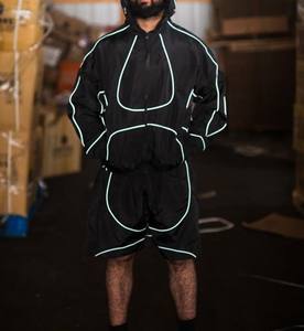 Conjunto Deportivo de 2 Piezas para Hombre, con Logotipo Personalizado, de Nailon, para Gimnasio y Running, con Ribete Blanco, Secado Rápido, Chaqueta Cortavientos Negra, Chándal de Invierno Estampado - Product Image 2