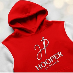 Sweat-shirts tendance Hooper, couleur rouge durable, style streetwear, design personnalisé, tissu hiver polyester/coton, logo personnalisé - Product Image 5